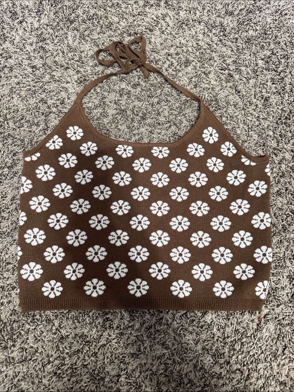 RSQ Brown Floral Halter Top